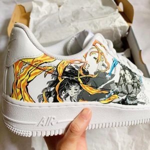 Tanjiro, Bakugo, Todoroki, and Yoriichi Air Force 1 Custom Anime Shoes-6