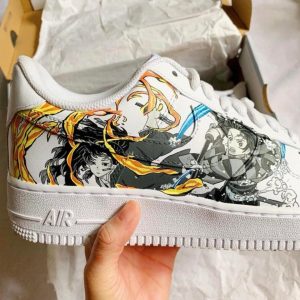 Tanjiro, Bakugo, Todoroki, and Yoriichi Air Force 1 Custom Anime Shoes-7