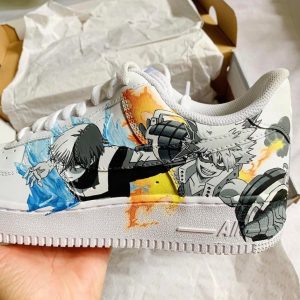 Tanjiro, Bakugo, Todoroki, and Yoriichi Air Force 1 Custom Anime Shoes-8