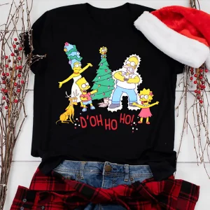 The Simpsons Christmas Family Xmas Costume Shirt