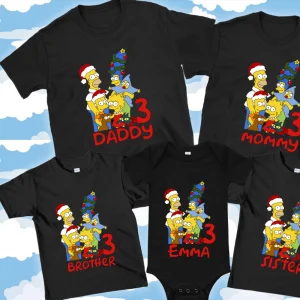 The Simpsons Christmas Festive Shirt