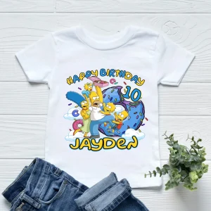 The Simpsons Family Matching shirts for Birthday Party