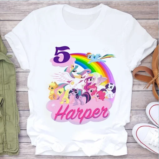 Unicorn and Pony Birthday Theme Shirts 2