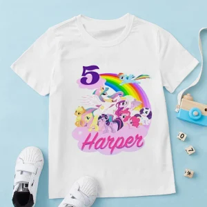 Unicorn and Pony Birthday Theme Shirts
