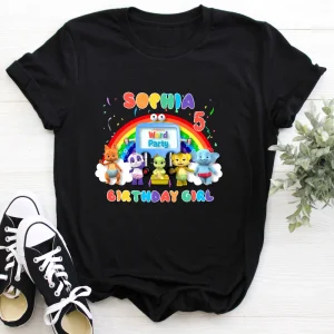 Word Party Birthday Shirt for Boys - Custom Name