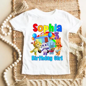 Word Party Theme Shirt for Girls - Custom Baby Shirt with Cute Design