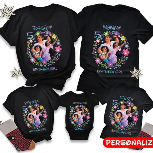 Personalized Encanto Birthday Shirt Mirabel Madrigal's Enchanting Birthday Party Set