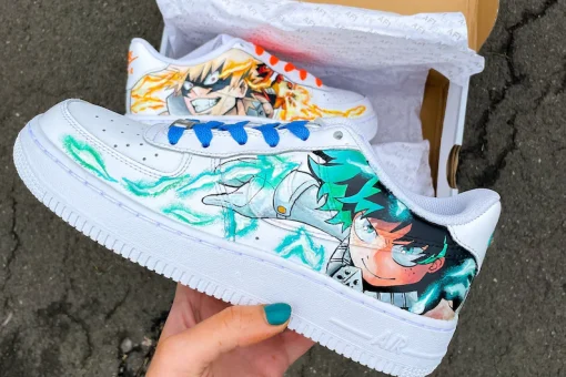 Custom Anime Shoes Air Force 1 - Hand-Painted Anime Sneakers-3
