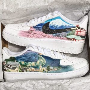 Anime Inspired Custom Air Force 1s - Japan and New Zealand-1