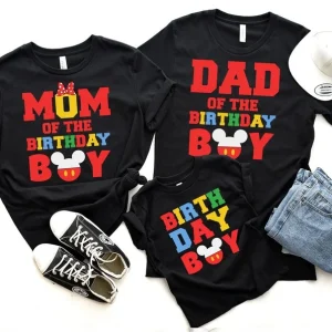 Personalized Mickey Birthday Shirt Disney Family Matching Shirt