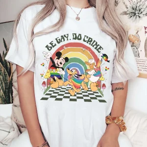 Personalized Mickey Pride & Friends LGBT Rainbow T-Shirt