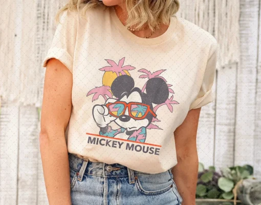 Personalized Mickey Mouse & Friends Portrait T-Shirt