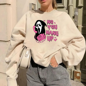 Halloween Ghostface Sweatshirt: Horror Shirt & Costume-2