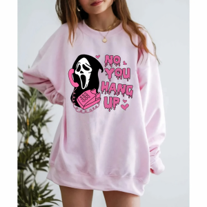 Halloween Ghostface Sweatshirt: Horror Shirt & Costume-1
