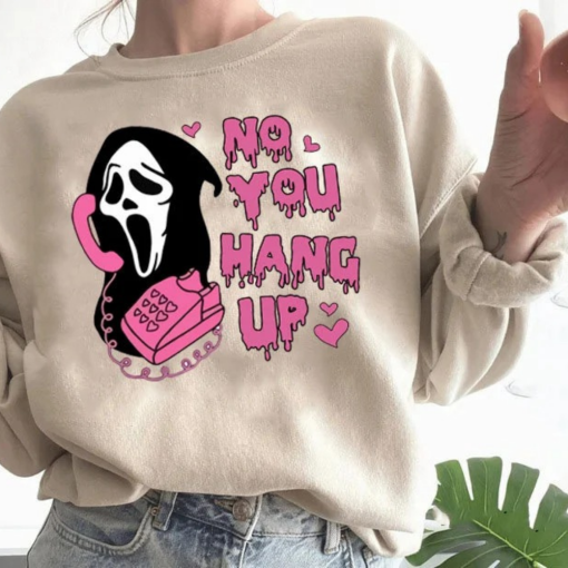 Halloween Ghostface Sweatshirt: Horror Shirt & Costume-4