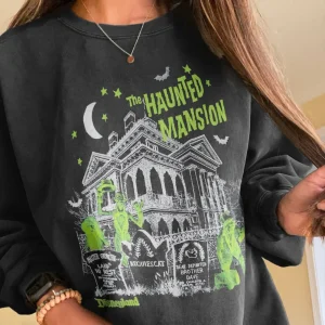 Halloween Shirt: Disneyland Haunted Mansion Tee & Retro Hoodie-1