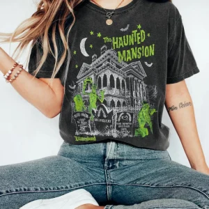 Halloween Shirt: Disneyland Haunted Mansion Tee & Retro Hoodie-2