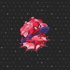Marvel Spider-Man Hearts Valentine's Day Png Sublimation, Spiderman Png, Valentines Png, No Way Home Png, Couple Png