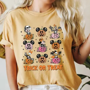 Halloween Mickey Mouse And Friends Retro Shirt