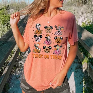 Halloween Mickey Mouse And Friends Retro Shirt-3