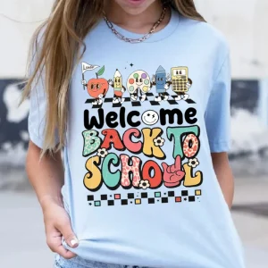 Retro Teacher Back To School Shirt-1