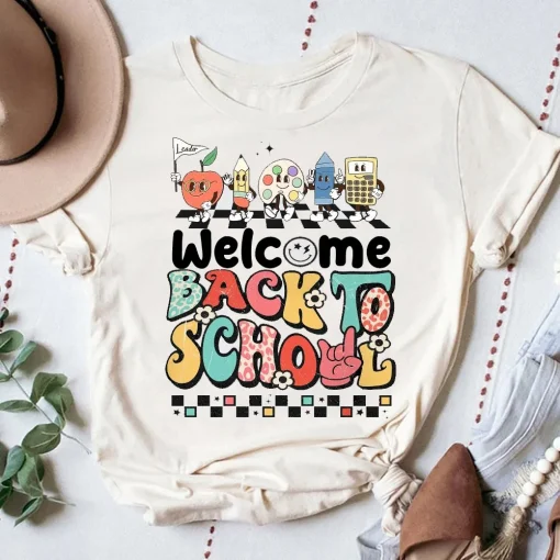 Retro Teacher Back To School Shirt-2