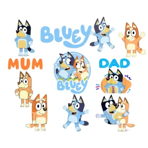 Bluey My Family Is The Best Shirt, Bluey Birthday Shirt, Bluey Family Shirts, Custom Birthday Shirt, Bluey Toddler Shirt, Family Party Shirt png, digital download png