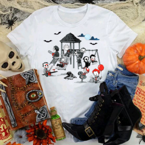 Cute Horror Characters Shirt, Halloween Horror Movies Sweatshirt-3