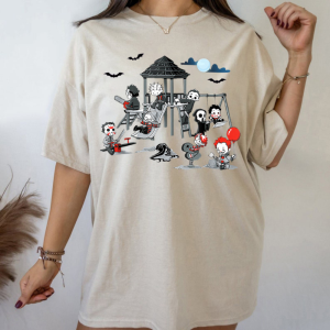 Cute Horror Characters Shirt, Halloween Horror Movies Sweatshirt-1