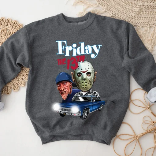 Halloween Shirt: Jason Voorhees, Horror Movie Fan, Friday the 13th Gift-1