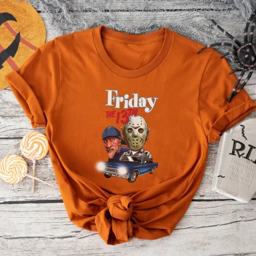 Halloween Shirt: Jason Voorhees, Horror Movie Fan, Friday the 13th Gift-3