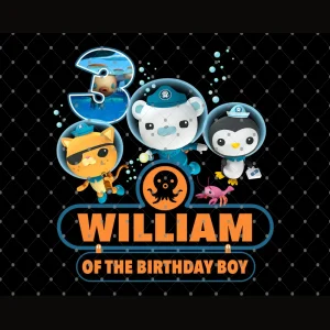 Custom Octonauts Birthday PNG, Octonauts Theme Birthday Party Shirt Png, Family Matching Octonauts, Octonauts Personalized Birthday Png