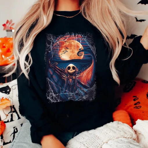 Halloween Shirt: Jack Skellington, Nightmare Before Christmas Tee-1