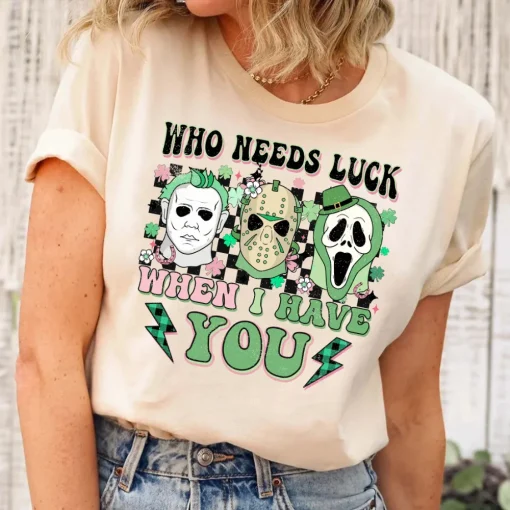 Retro Horror St Patrick’s Day Shirt-2