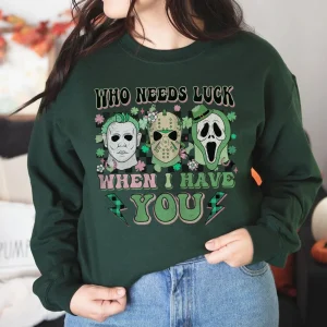 Retro Horror St Patrick’s Day Shirt-4