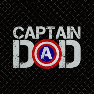 Captain Dad Shirt, Avengers Dad, Superhero Dad PNG