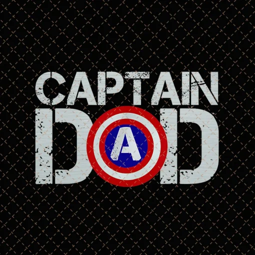 Captain Dad Shirt, Avengers Dad, Superhero Dad PNG