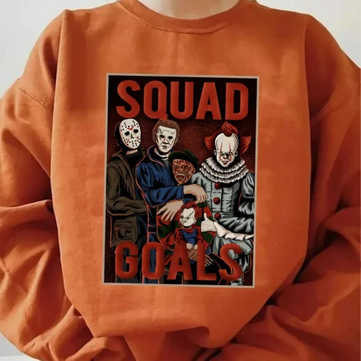 Halloween Shirt with Michael Myers: Trendy Horror Characters