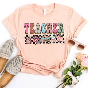 Teacher PNG, Back to School png, groovy teacher png, educator png, retro sublimation, hippie png designs, teacher shirt, digital download