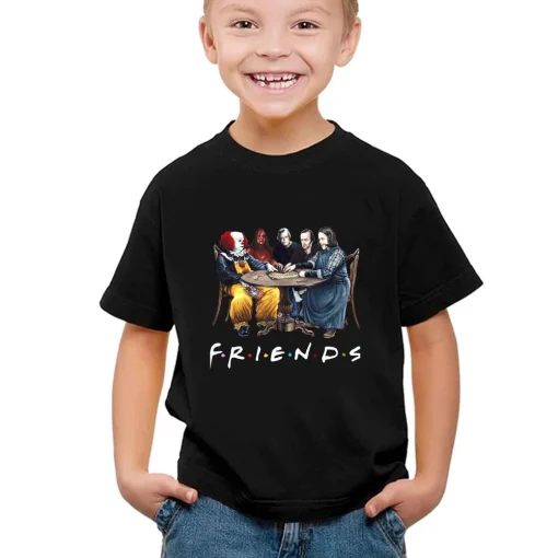 1pcs Best Stephen King Horror Characters Friends T Shirt Horror Shirt Fashion Halloween Shirt Losers Club Vintage Shirt Horror Fan Gift 3