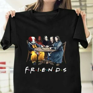 1pcs Best Stephen King Horror Characters Friends T Shirt Horror Shirt Fashion Halloween Shirt Losers Club Vintage Shirt Horror Fan Gift