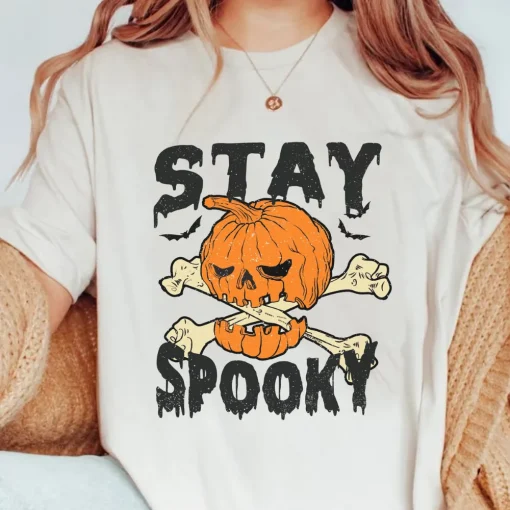 Halloween Shirt Collection: Spooky Skeletons, Retro Pumpkins, Trendy Season