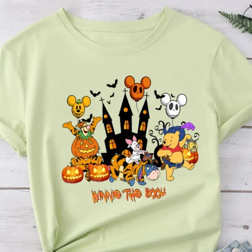 Halloween Shirt: Vintage Winnie The Pooh Gift, Fall & Fun!-2