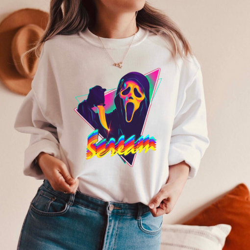 Scream Ghost Face Shirt, Scream Ghost Crewneck-2