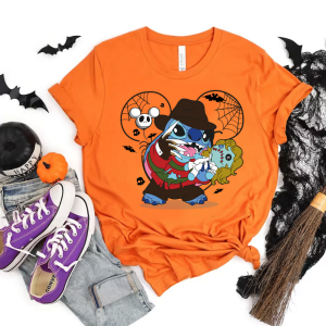 Stitch Halloween Horror Sweatshirt, Horror Movie Characters Shirt-3