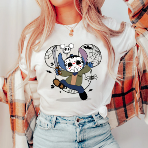 Stitch Halloween Horror Sweatshirt, Horror Movie Characters Shirt