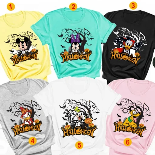 Halloween Shirt: Disney Mickey Skeleton Retro Tee