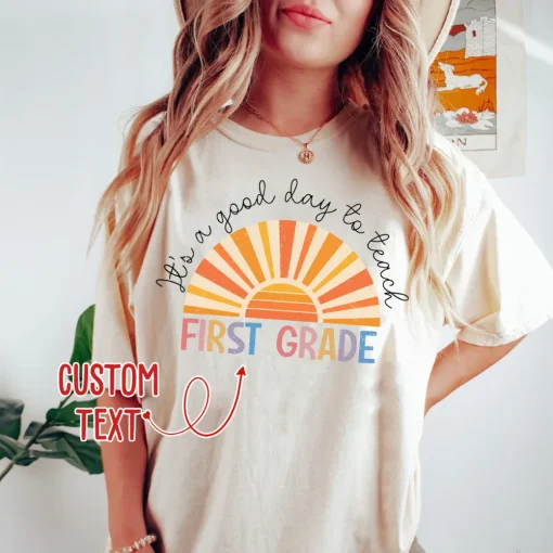 First Grade Teacher Shirt, Back to School-2