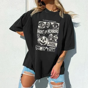 Retro Halloween Shirt - Night Of Horrors Shirt-1