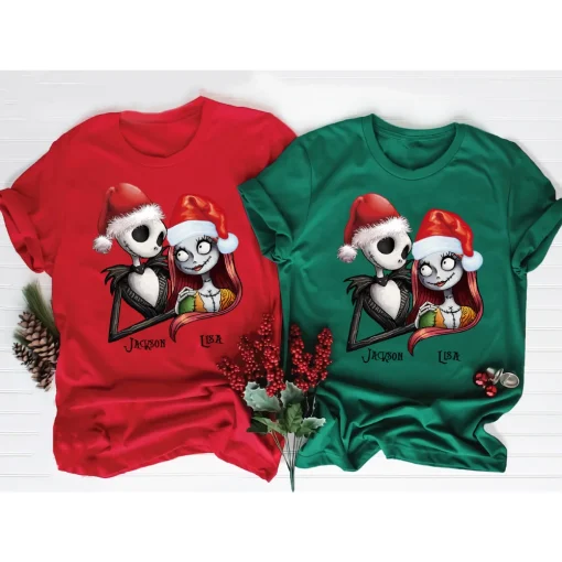 Halloween Shirt: Custom Jack Skellington Family T-Shirt-1